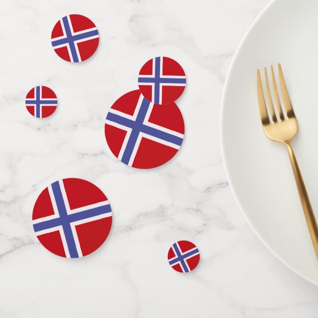 Norway flag confetti (Group)