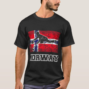 Norway Flag Curling  T-Shirt