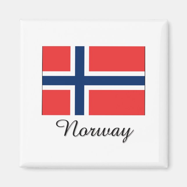 Norway Flag Design Magnet (Front)