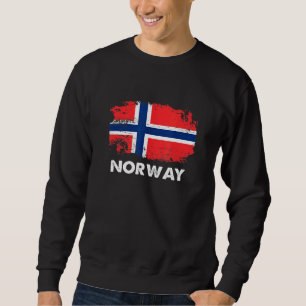Norway Flag Design Norwegian Flag Sweatshirt