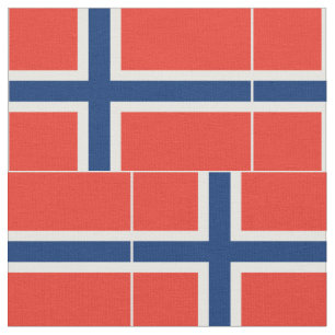 Norway Flag Fabric