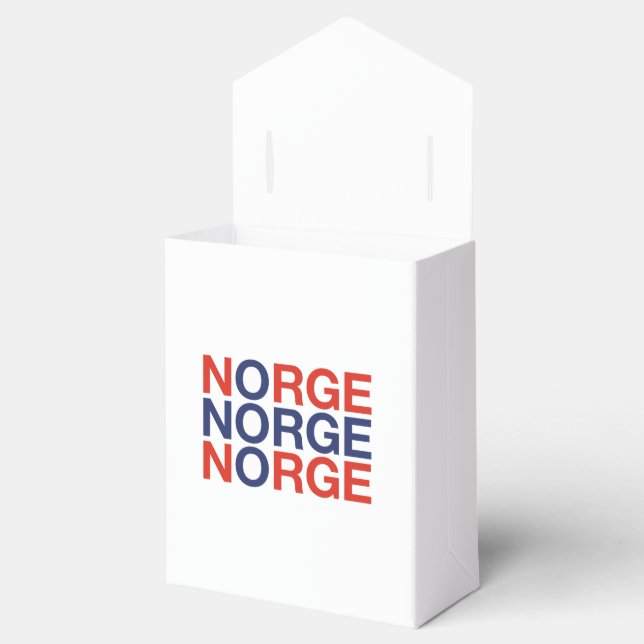 NORWAY Flag Favour Box (Opened)