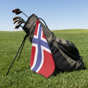 Norway flag golf towel