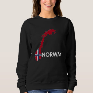Norway Flag Hiking Holiday Norway Norwegian Flag Sweatshirt