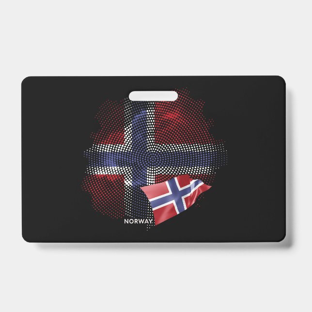 Norway flag ID badge (Front)