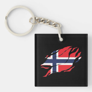 norway Flag Inside Me, scandinavia inside Claw Mar Key Ring
