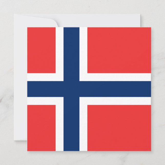 Norway Flag Invitation (Front)