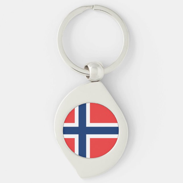 Norway Flag Key Ring (Front)