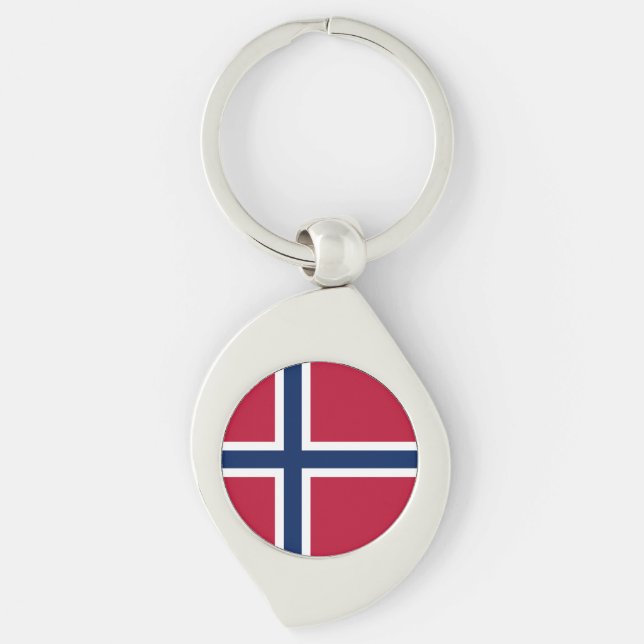 Norway Flag Key Ring (Front)