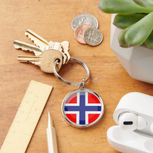 Norway flag key ring