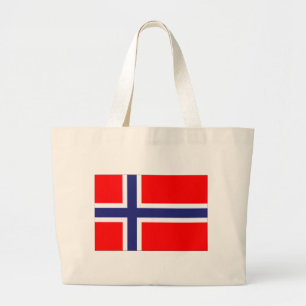 Norway flag large tote bag