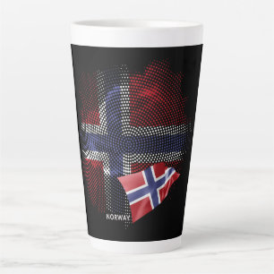 Norway flag latte mug