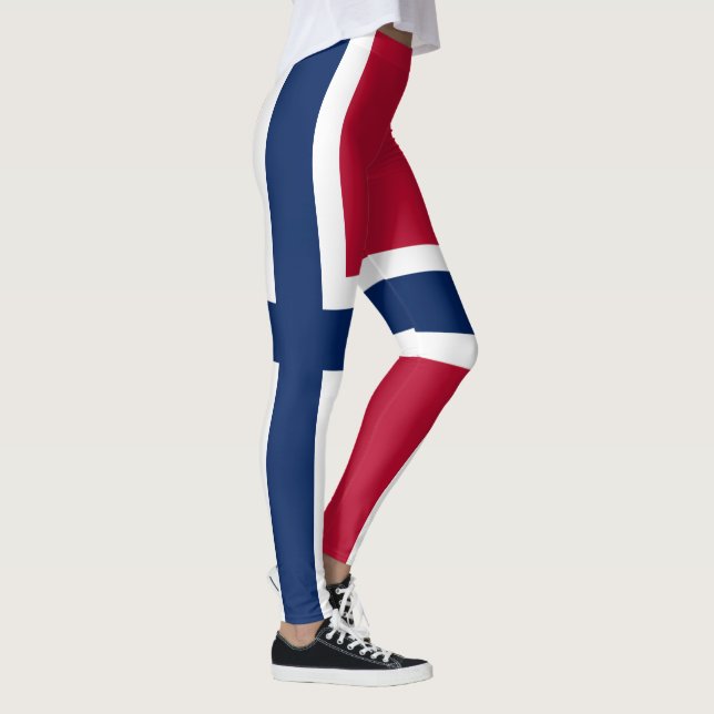 Norway Flag Leggings (Right)
