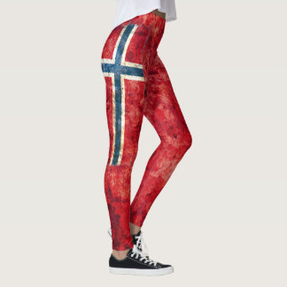 Norway Flag Leggings