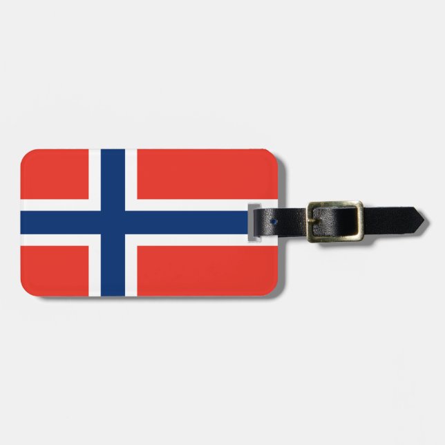 Norway Flag Luggage Tag (Front Horizontal)