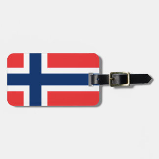 Norway flag luggage tag