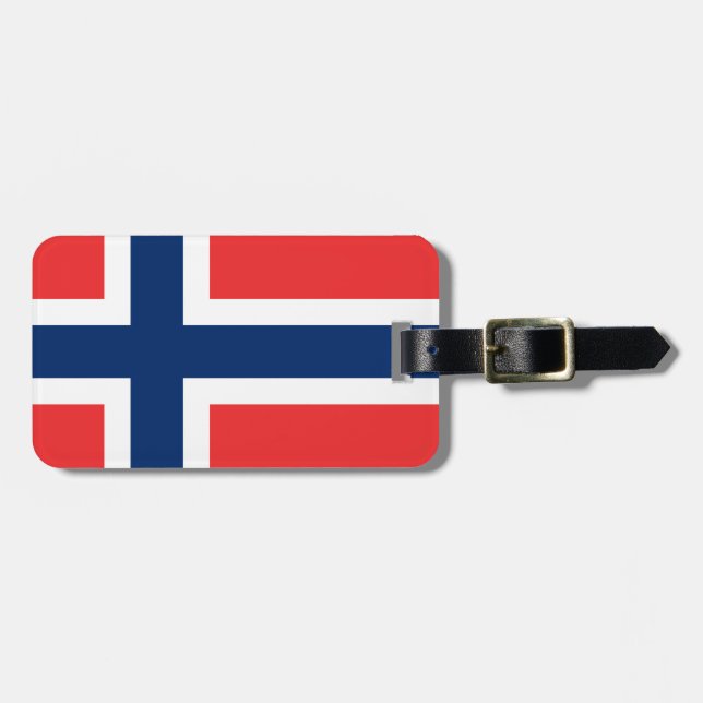 Norway flag luggage tag (Front Horizontal)