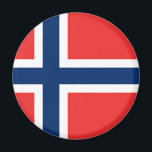 Norway flag magnet<br><div class="desc">The Official flag of Norway</div>