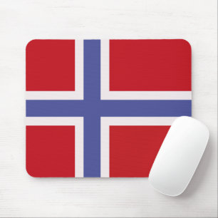 Norway flag mouse pad