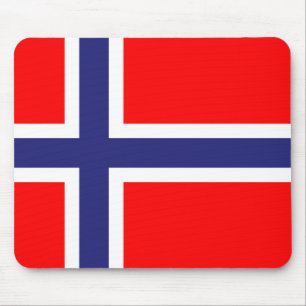 Norway flag mouse pad