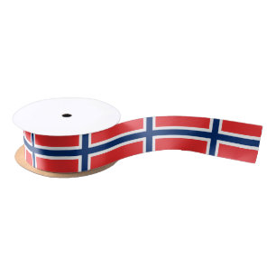Norway Flag Norwegian Patriotic Satin Ribbon