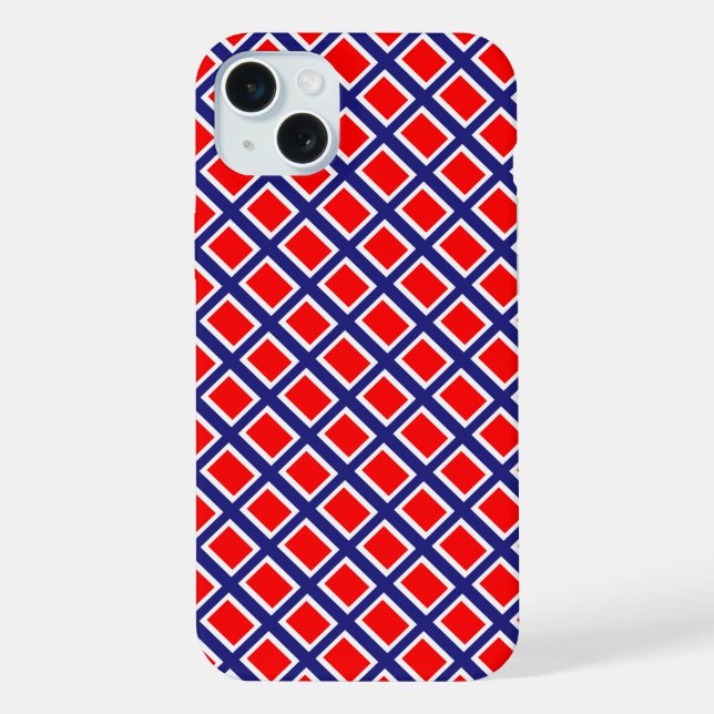 Norway flag pattern iPhone case (Back)