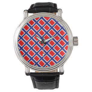 Norway flag pattern watch