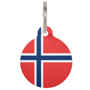 Norway Flag Pet Tag