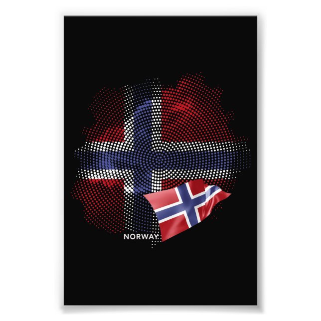 Norway flag photo print (Front)