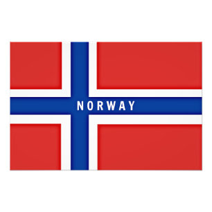 Norway Flag Photo Print