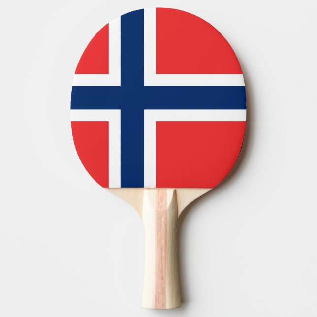 Norway Flag Ping Pong Paddle (Front)