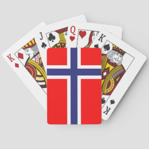Norway flag playing cards