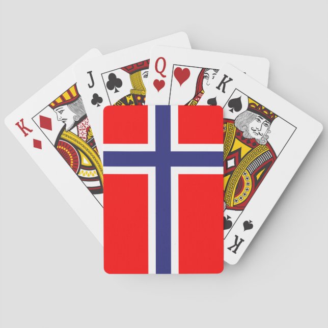 Norway flag playing cards (Back)