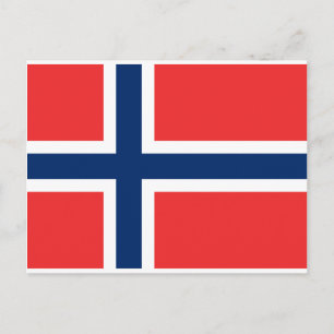Norway Flag Postcard