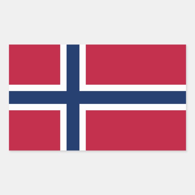 Norway Flag Rectangular Sticker (Front)