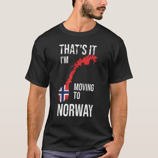 Norway Flag Scandinavia Funny Norwegian Norway T-Shirt (Front)