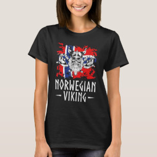 Norway Flag Scandinavia Heritage Norwegian Viking T-Shirt