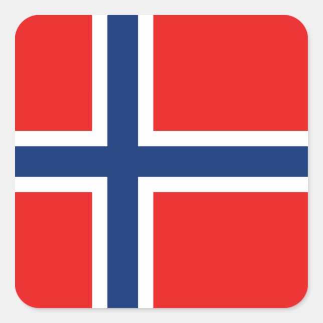 Norway Flag Sticker (Front)