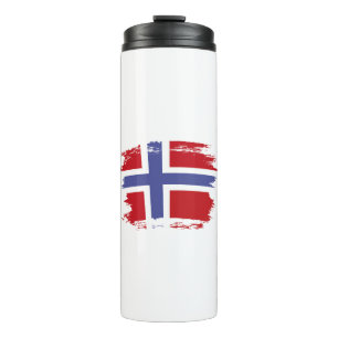 Norway flag thermal tumbler