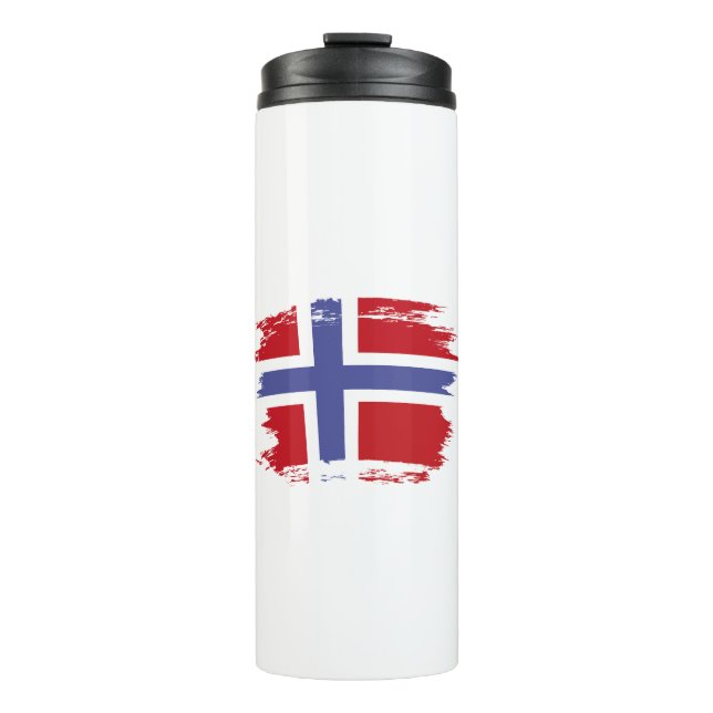 Norway flag thermal tumbler (Front)