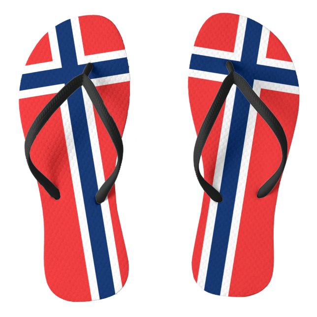 Norway Flag Thongs (Footbed)