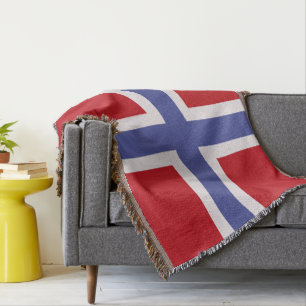 Norway flag throw blanket