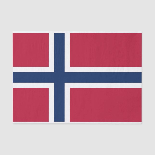 Norway Flag Tissue Paper (Front)