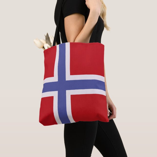Norway flag tote bag (Close Up)