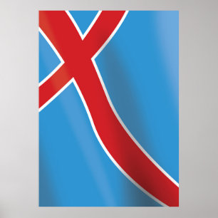 Norway Flag travel poster