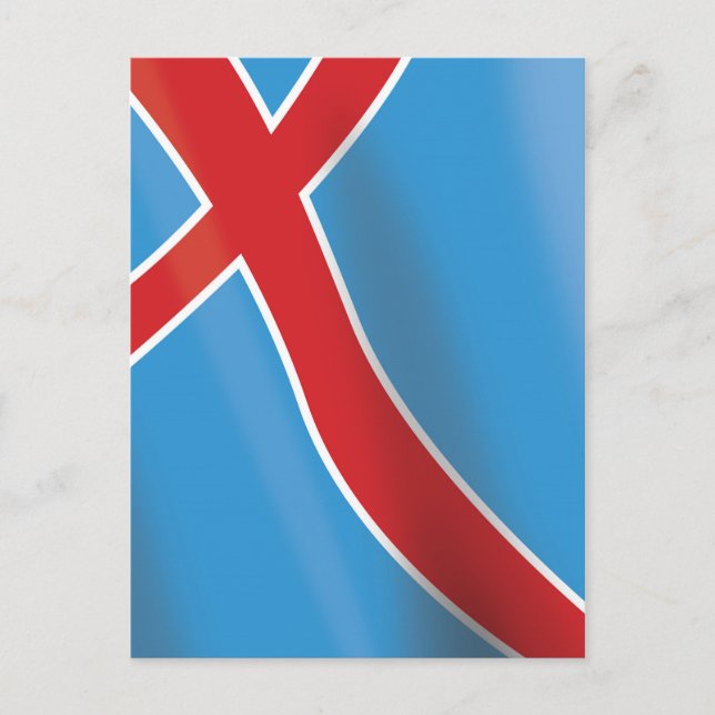 Norway Flag travel poster Postcard (Front)