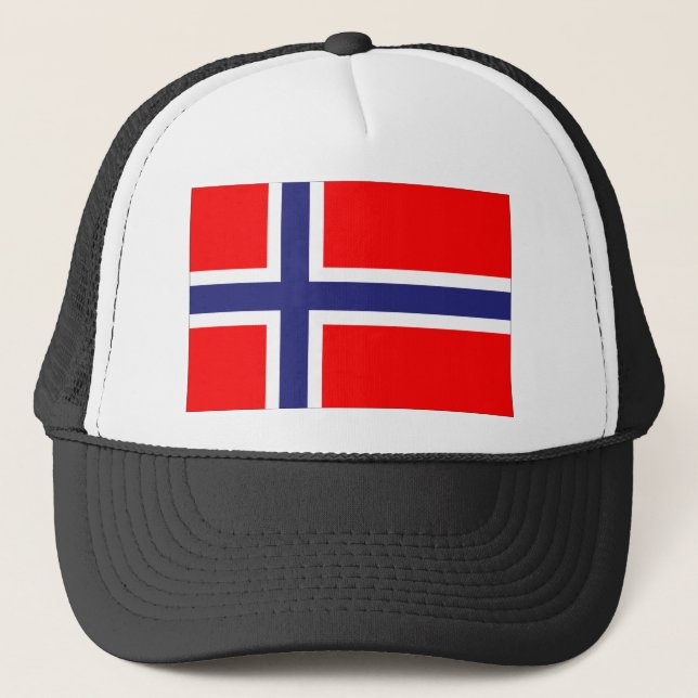 Norway flag trucker hat (Front)