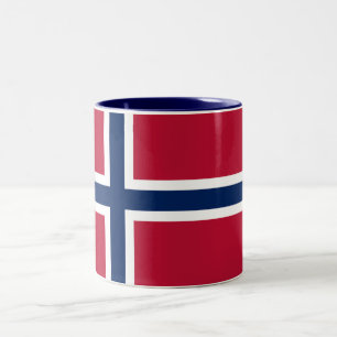 Norway Flag Two-Tone Coffee Mug