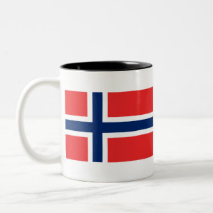 Norway Flag Two-Tone Coffee Mug