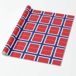Norway Flag Wrapping Paper
